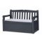Keter Eden Garden Bench 265L kerti pad, szürke