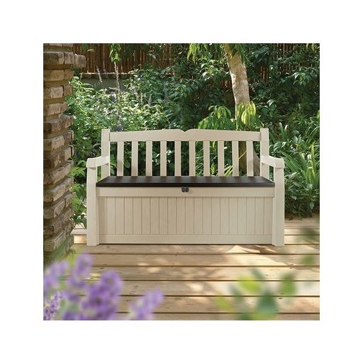 Keter Eden Garden Bench 265L kerti pad, bézs