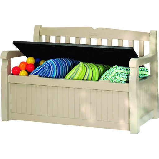 Keter Eden Garden Bench 265L kerti pad, bézs