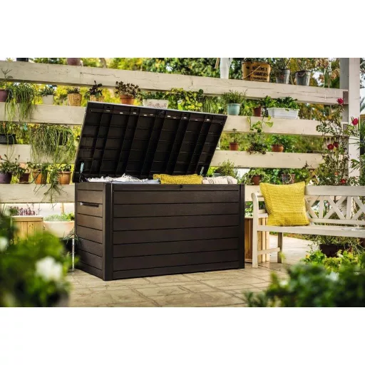 Keter Ontario 850 L wood kerti tároló doboz, barna