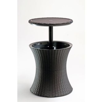 Keter Cool Bar Rattan kerti asztal, whiskey barna szín