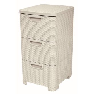 Curver Style 3x14L fiókos polc, fehér