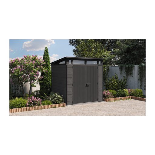 Keter Cortina 7x7 kerti tároló grafitszürke, padlóval