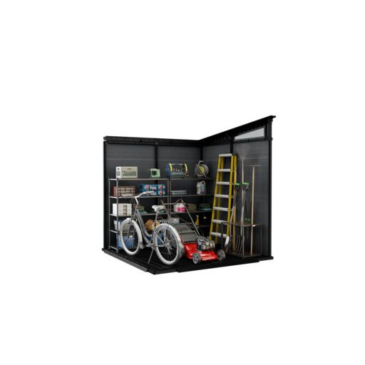 Keter Cortina 7x7 kerti tároló grafitszürke, padlóval