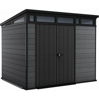 Keter Cortina 9x7 kerti tároló grafitszürke, padlóval