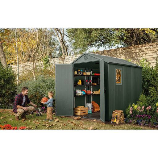 Keter Darwin kerti ház 6 x 8, zöld, padlóval