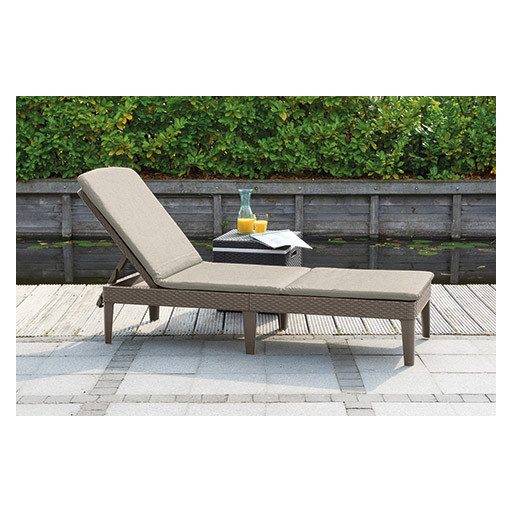Keter Jaipur cappuccino/bézs napozóágy párnával