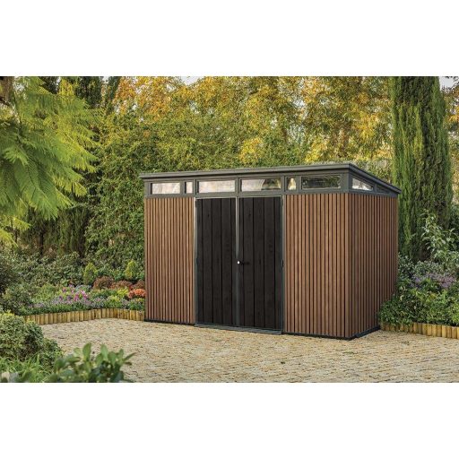 Kerti ház Keter PENT Signature 11x7 Vertical barna, padlóval
