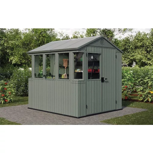 Kerti ház Keter Potting Shed 2 az 1-ben zöld, padlóval