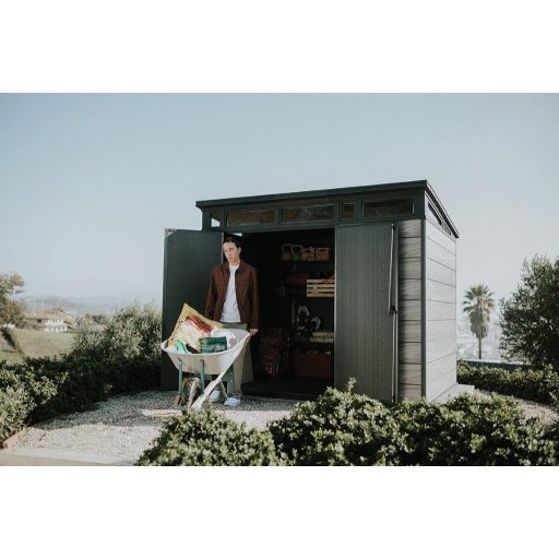 Kerti ház Keter PENT Signature 9x7 Storm Grey, padlóval