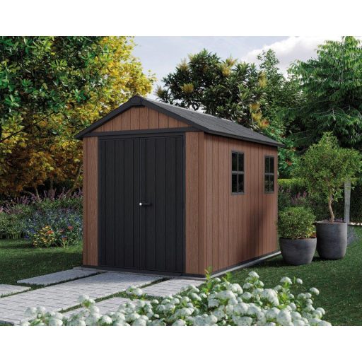 Keter Newton Plus wide 9x7,5 barna kerti ház padlóval