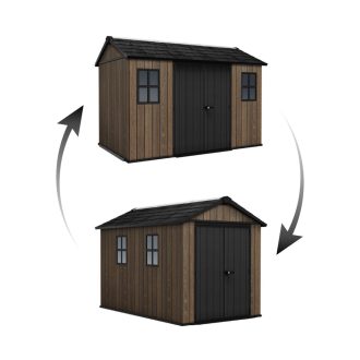 Keter Apex 7,5 x 11 Walnut kerti ház, padlóval