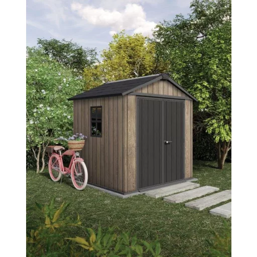 Keter Apex 7,5 x 7 Ashwood kerti ház, padlóval