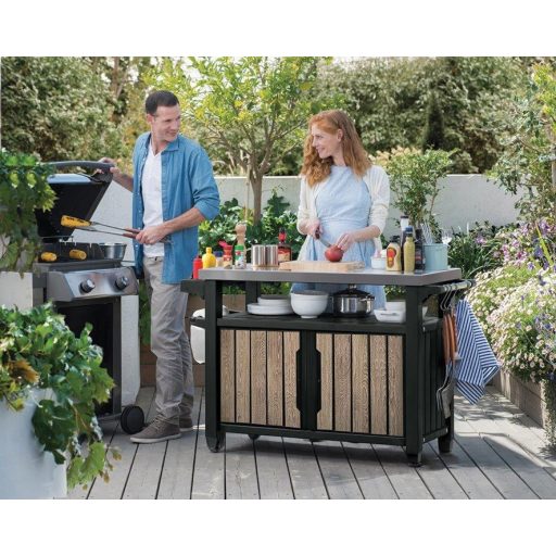 Keter UNITY XL 207 l grillasztal Ashwood