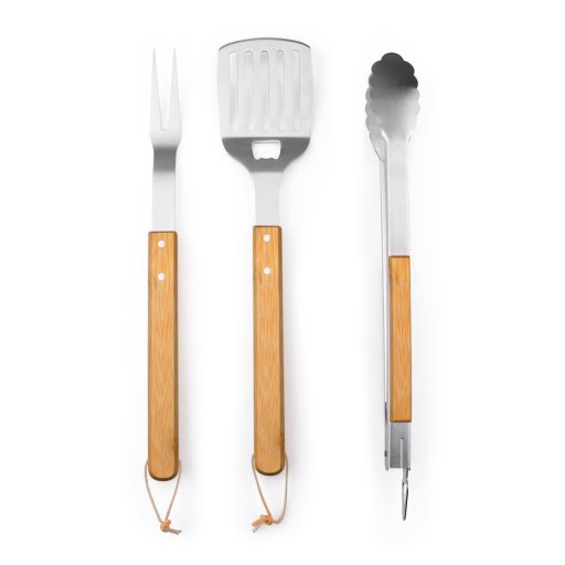 Grillezőeszközök G21 készlet, 3 darabos, fa nyéllel