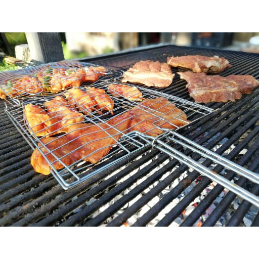 G21 grillező eszköz - rács 3 halra, rozsdamentes acél