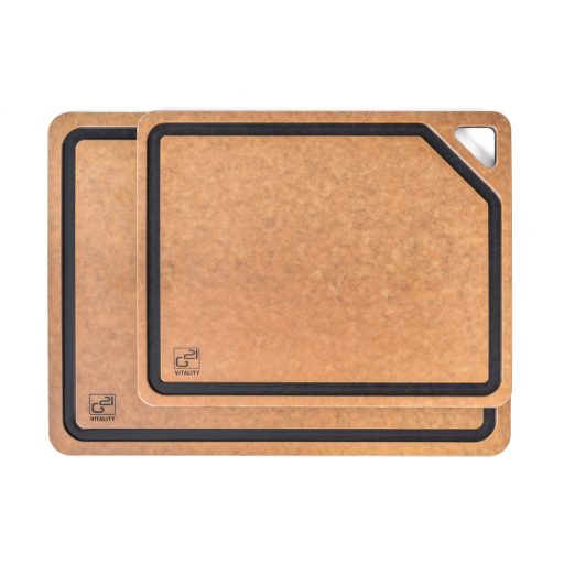 G21 EcoCut vágódeszka természetes cellulózból – 2 db-os készlet, barna