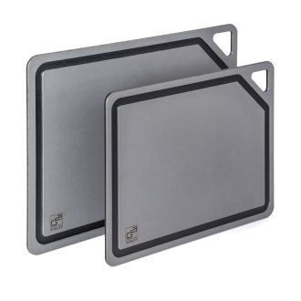   Prkénko krájecí G21 EcoCut z přírodní celulózy - sada 2 ks, grafitové - 2. jakost