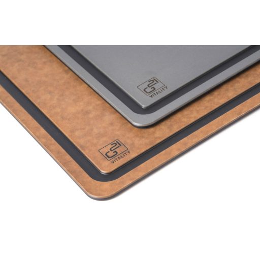G21 EcoCut szeletelődeszka természetes cellulózból – 2 darabos készlet, barna/grafit színben