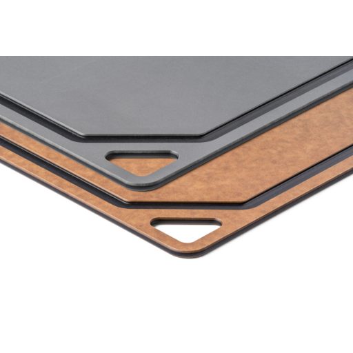 G21 EcoCut szeletelődeszka természetes cellulózból – 2 darabos készlet, barna/grafit színben