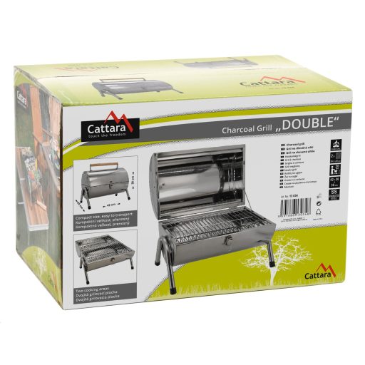 Cattara DOUBLE 2 x 38 cm-es utazógrill