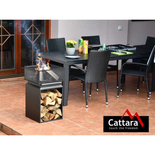 Cattara CUBE tűztér ráccsal 74cm