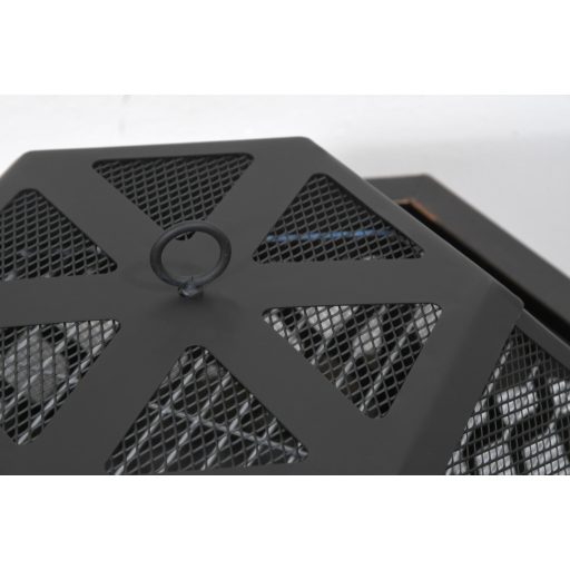 Cattara HEXAGON tűztér copper patina fedéllel