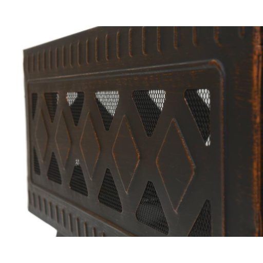 Cattara SQUARE réz patinás kandalló fedéllel