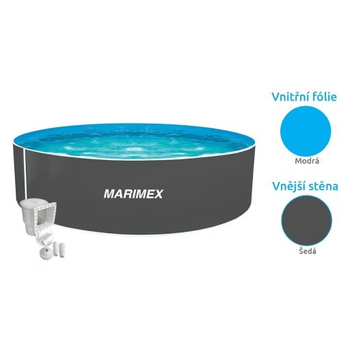 Marimex Orlando medence 4,57x1,07 m - SZÜRKE, medence, fólia, szkimmer