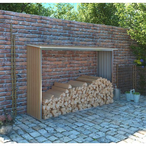 Tüzifa tároló G21 WOH 181 - 242 x 75 cm, barna