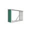 G21 WOH 335 tüzifa tároló - 242 x 89 cm, zöld