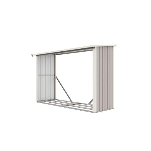 G21 WOH 335 tüzifa tároló - 242 x 89 cm, szürke