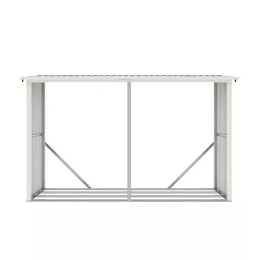G21 WOH 682 tüzifa tároló - 302 x 119 cm, szürke