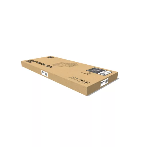 G21 WOH 682 tüzifa tároló - 302 x 119 cm, szürke