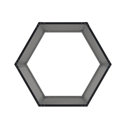 Tüzifatároló G21 HEX 53 - 92 x 60 cm, antracit