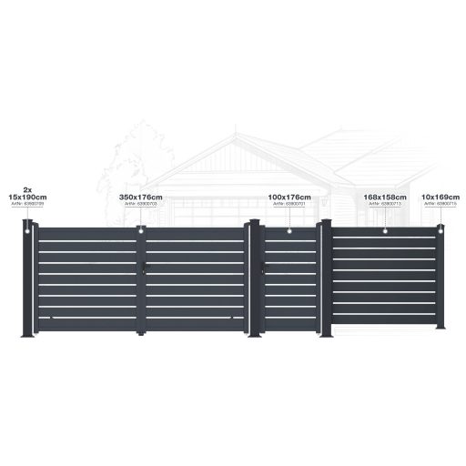 Kapu G21 Reno 100x176 cm antracit