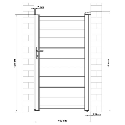 Kapu G21 Reno 100x176 cm antracit