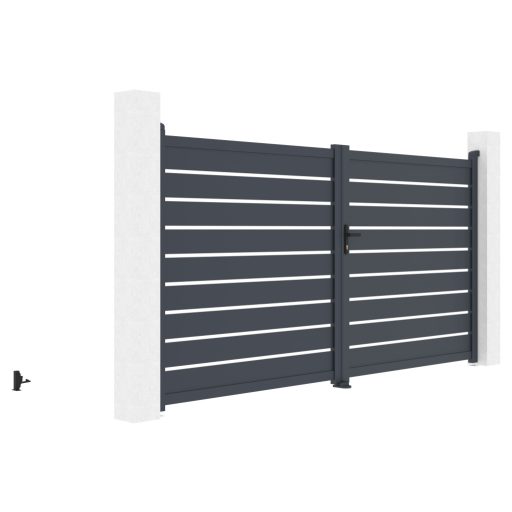 Kapu G21 Reno 350x176 cm kétszárnyú, antracit színű