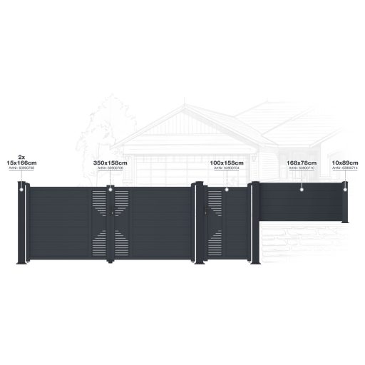 Kapu G21 Marion 100x158 cm antracit