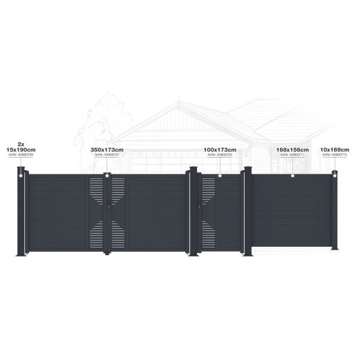 Kapu G21 Marion 100x173 cm antracit