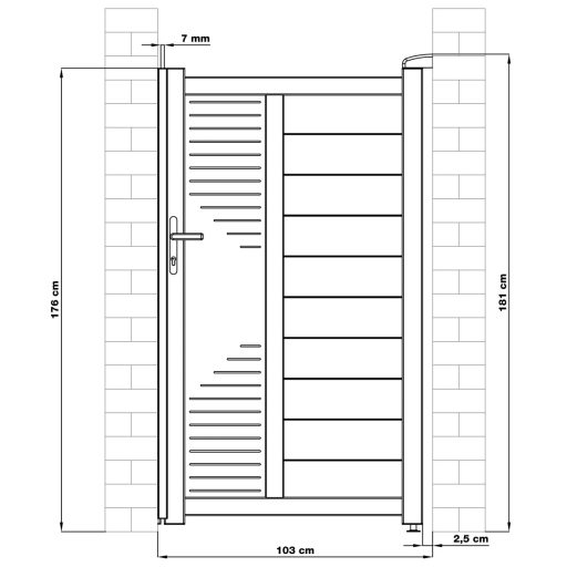 Kapu G21 Marion 100x173 cm antracit