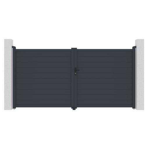 G21 Orlando 350x173 cm-es kétszárnyú kapu, antracit színben