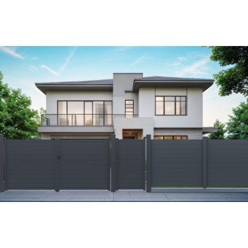 G21 Orlando 350x173 cm-es kétszárnyú kapu, antracit színben