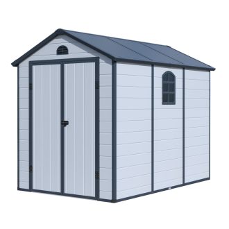   G21 Boston 523 kerti ház - 188 x 278 cm, műanyag, világosszürke