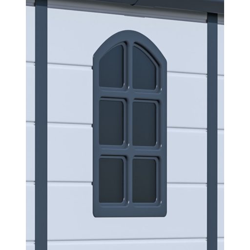 G21 Boston 523 kerti ház - 188 x 278 cm, műanyag, világosszürke