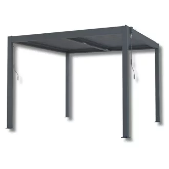   Bioklimatikus pergola G21 Austin 3×3 m, antracit színű alumínium