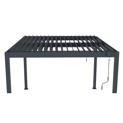 Bioklimatikus pergola G21 Austin 3×3 m, antracit színű alumínium