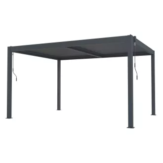 Bioklimatikus pergola G21 Austin 4x3 m, antracit, alumínium