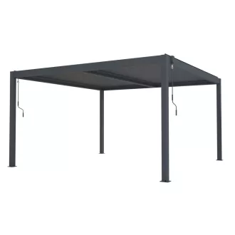   Bioklimatikus pergola G21 Austin 4x4 m, antracit színű alumínium