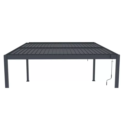 Bioklimatikus pergola G21 Austin 4x4 m, antracit színű alumínium